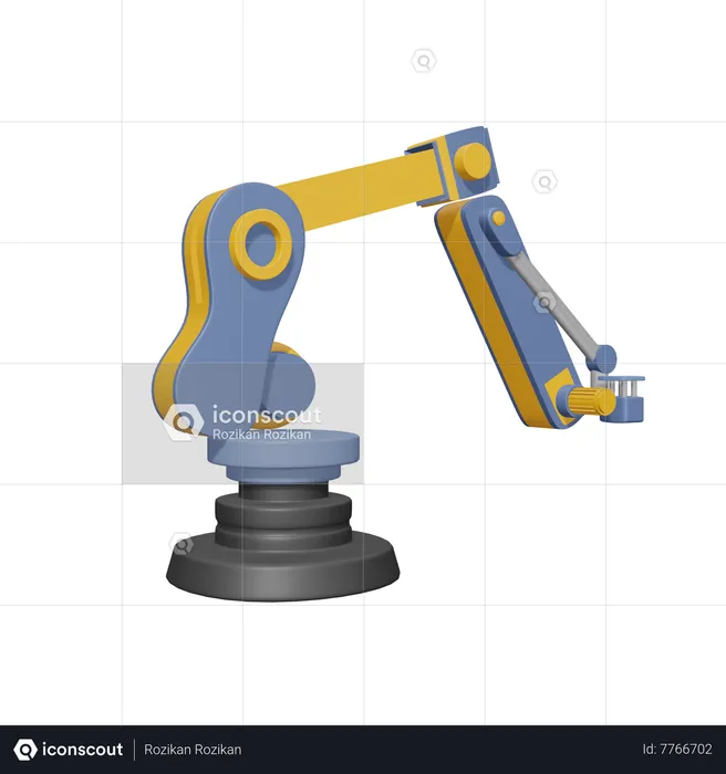 Robô industrial  3D Icon