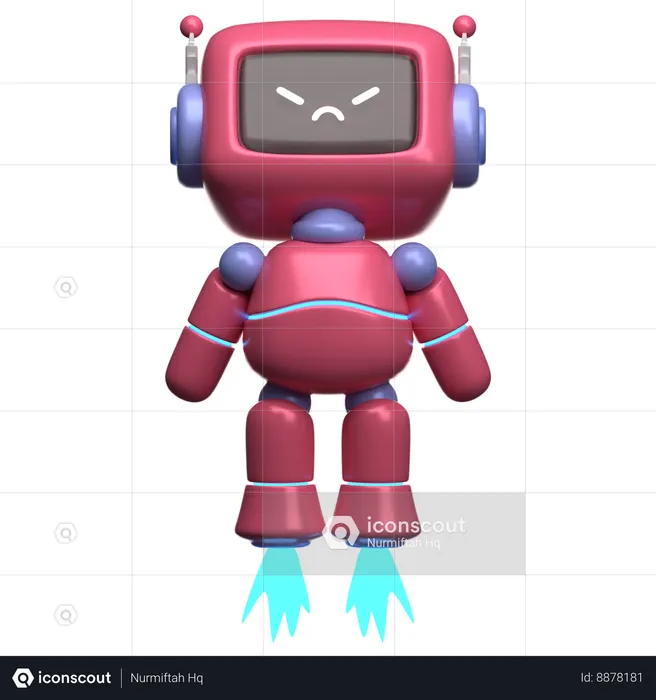 Robô voador  3D Illustration