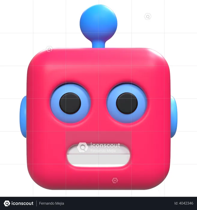 Robot Emoji 3D Icon