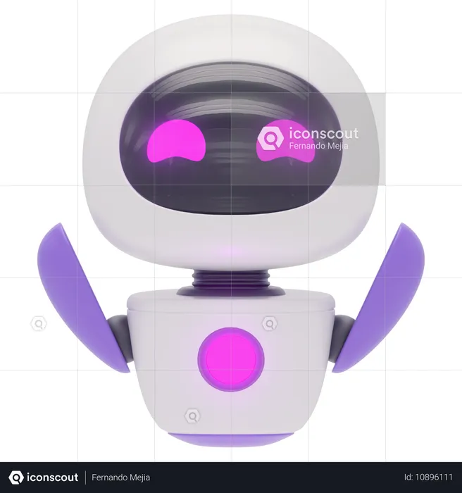 Robot amigable  3D Icon