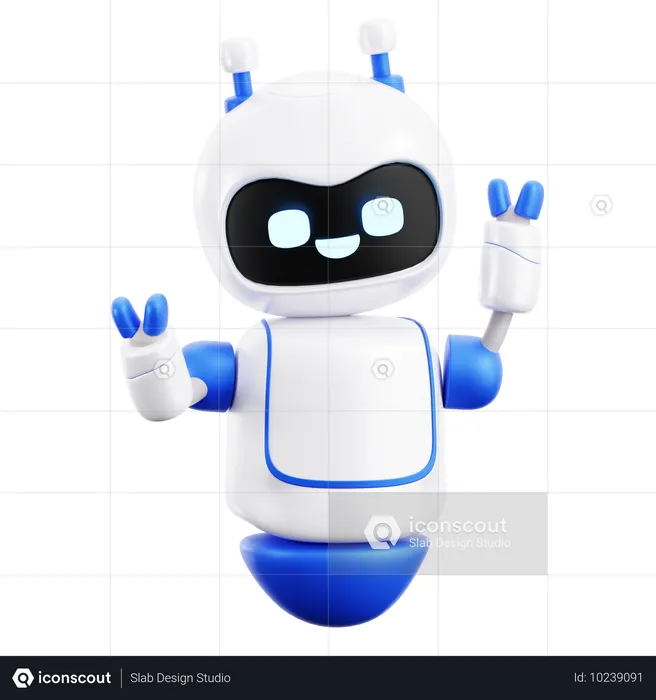 Robot amusant  3D Icon