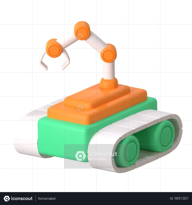 Robot Arm  3D Icon