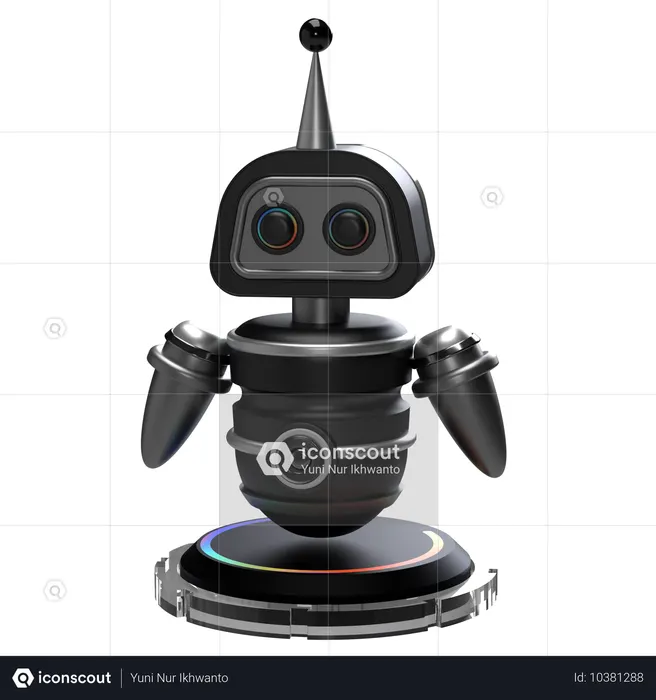로봇 조수  3D Icon