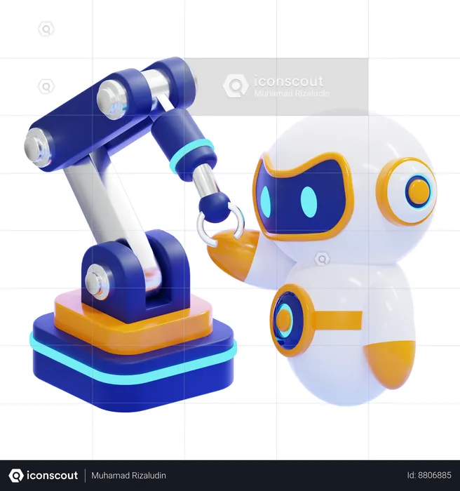 Robot automatisant  3D Icon