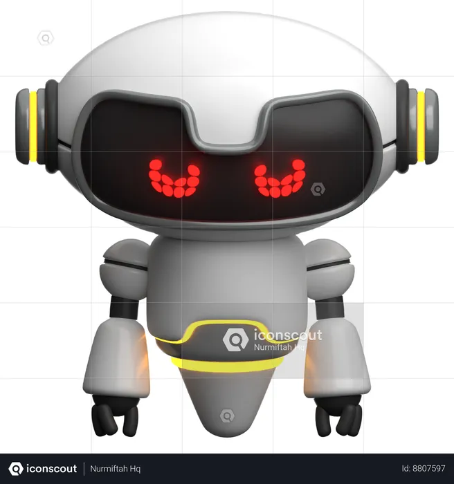 Batterie faible du robot  3D Icon