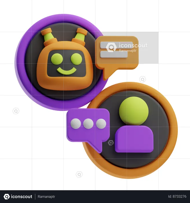 Chat robot  3D Icon