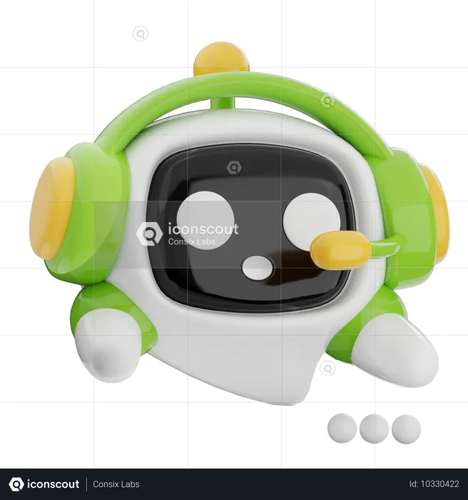 Robot de chat  3D Icon