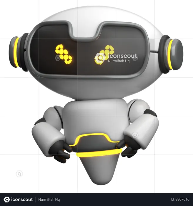 Robot en colère  3D Icon