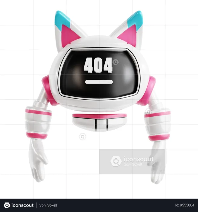 Robot Error  3D Icon