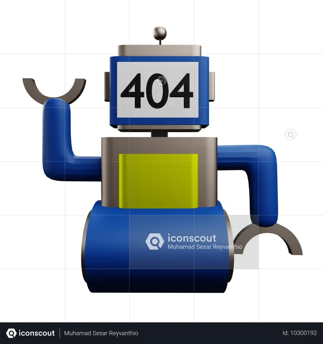 Robot Error  3D Icon