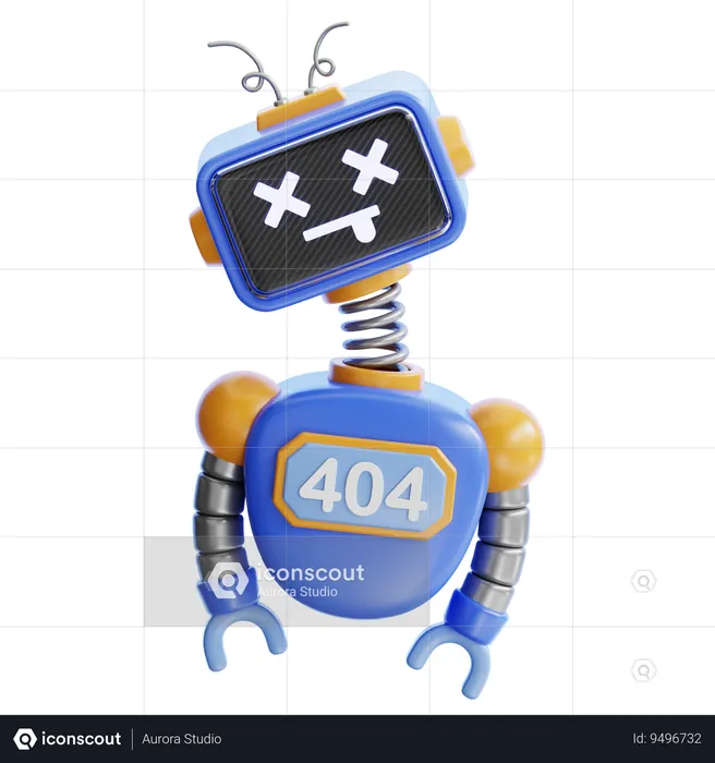 Robot error  3D Icon