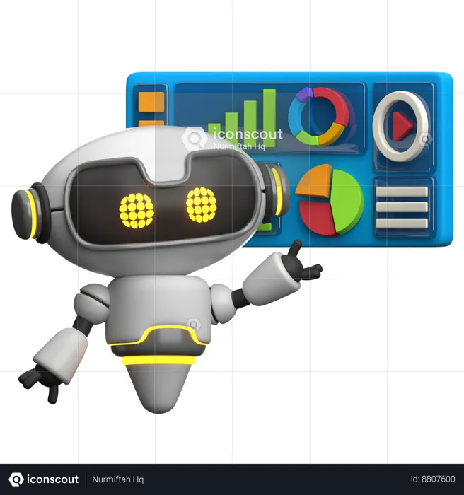 Présentation Robot faisant  3D Icon