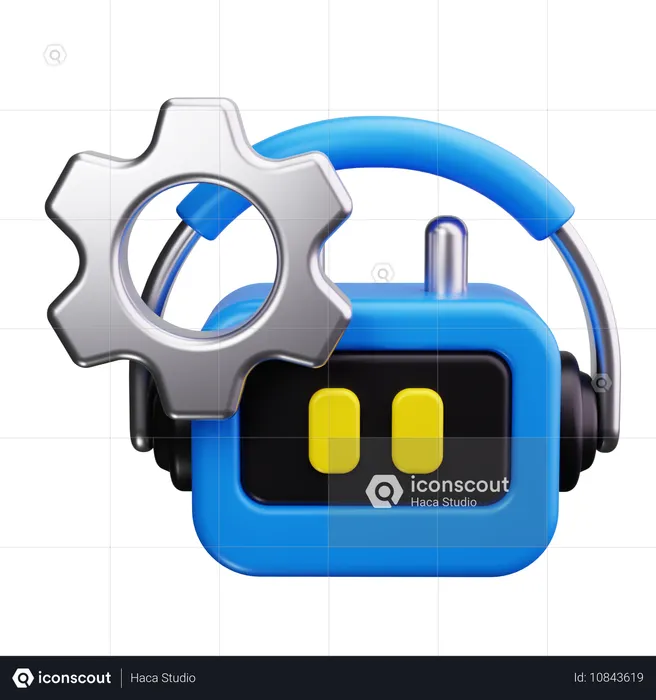 ロボットのギア  3D Icon