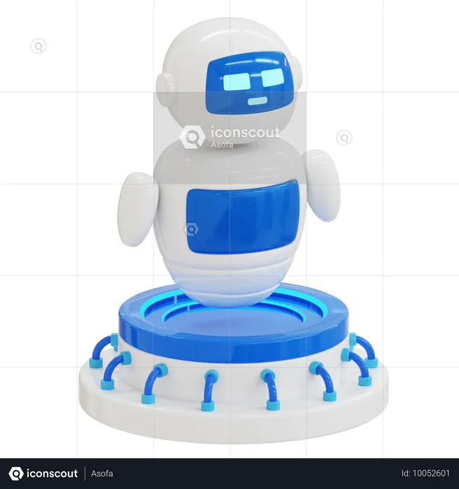 Robot intelligent  3D Icon