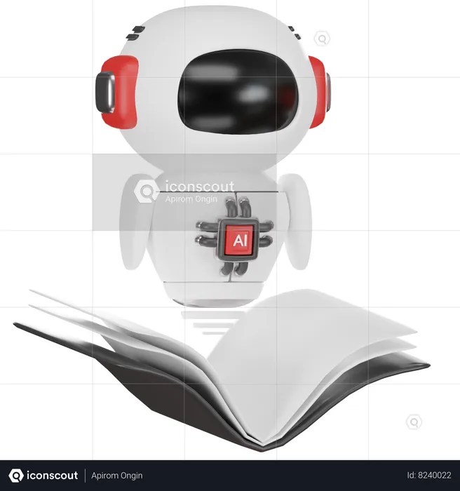 Robot Learning  3D Icon