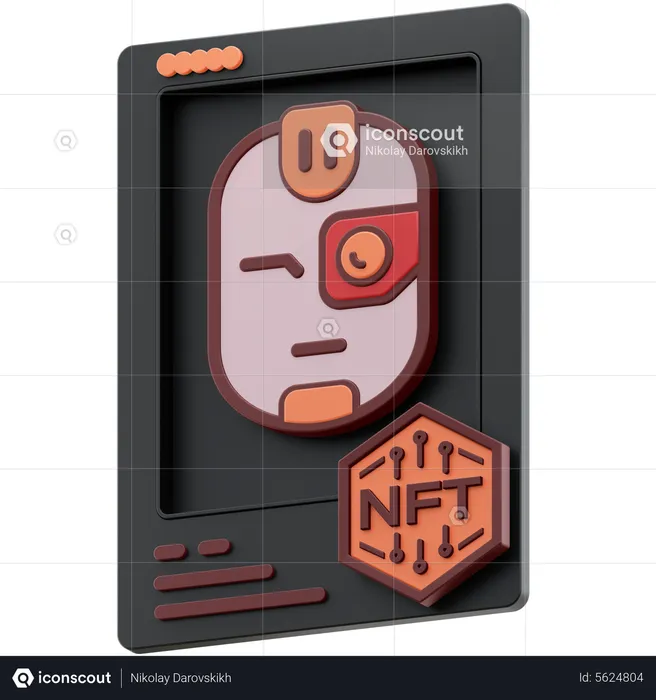 Robot NFT  3D Icon