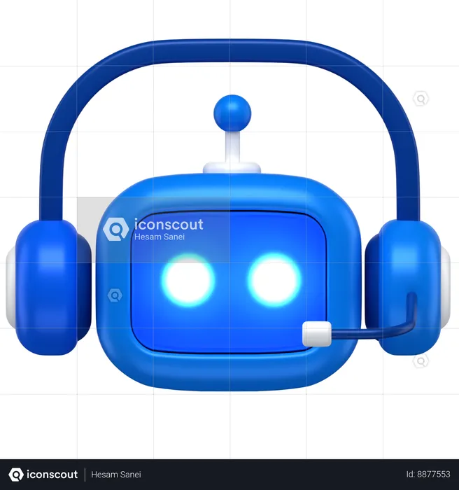 Robot Operator  3D Icon