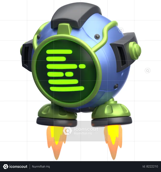 Robot Program  3D Icon