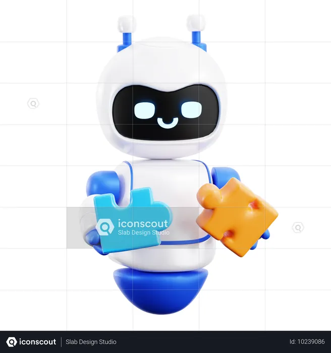 Puzzle de robots  3D Icon