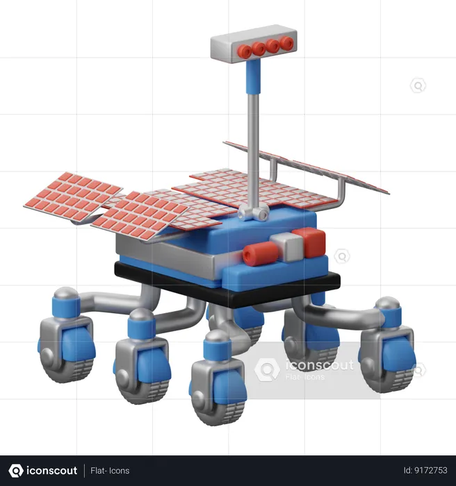 Robot Rover  3D Icon