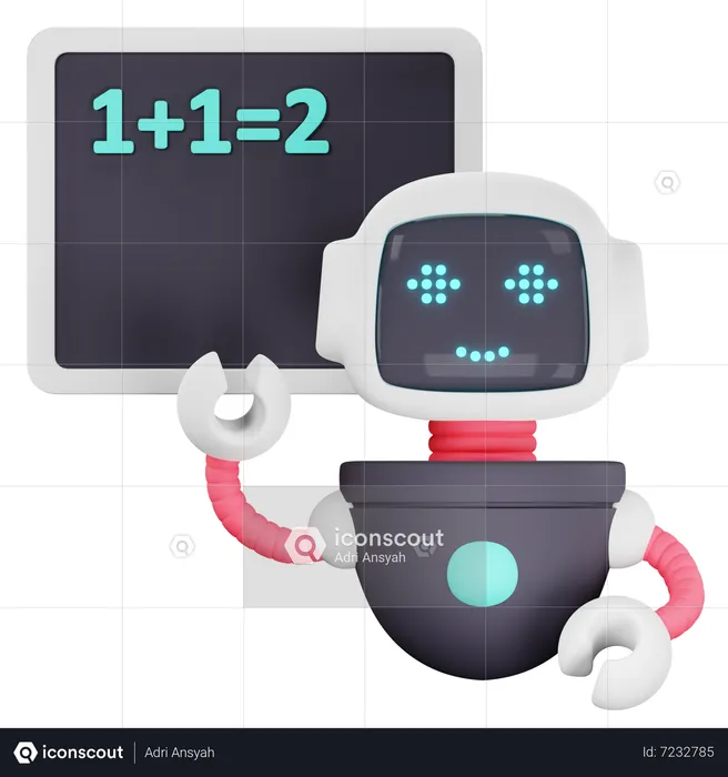 Robot Teaching  3D Icon
