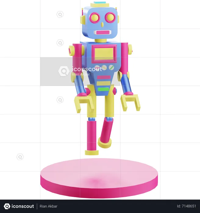 Robot Toys  3D Icon