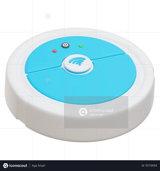 Robot Vacuum  3D Icon