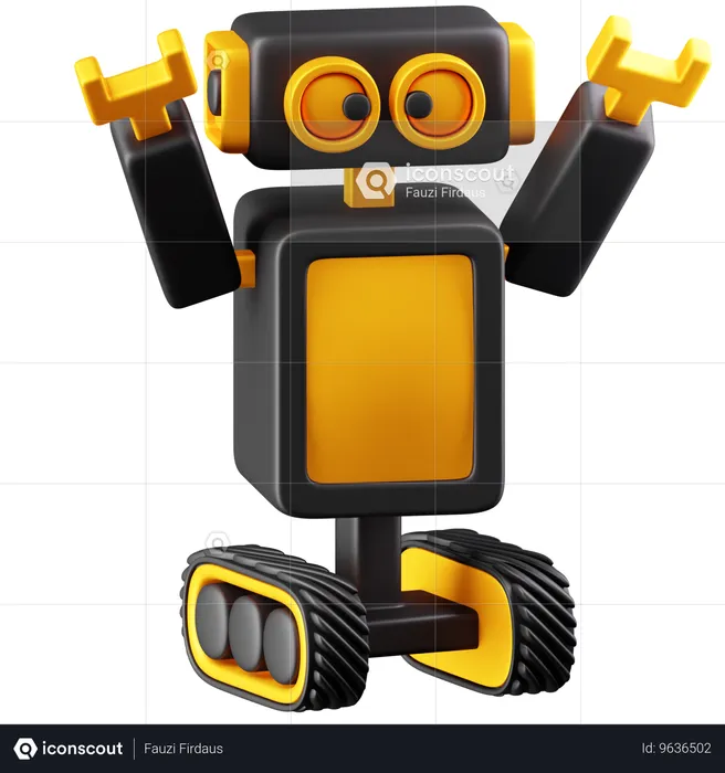 Roboter  3D Icon