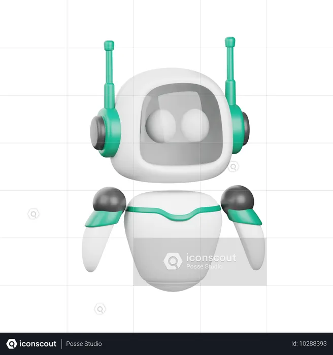 Roboter  3D Icon