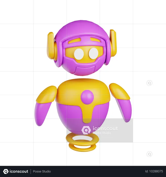 Roboter  3D Icon