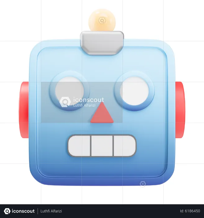 Roboter Emoji 3D Icon