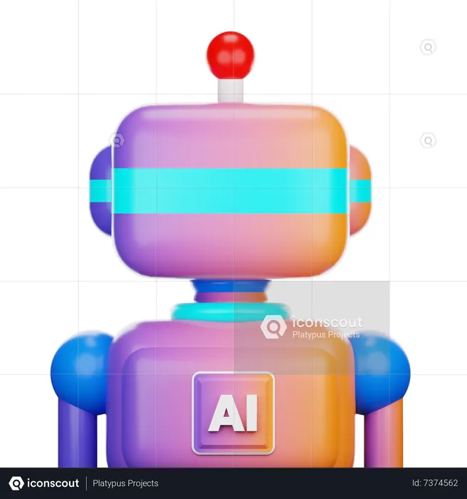 Roboter  3D Icon