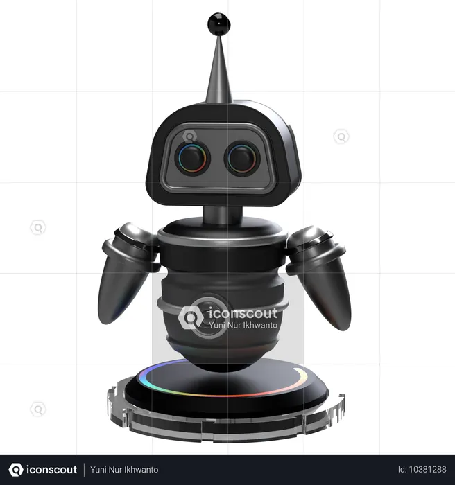 Roboterassistent  3D Icon