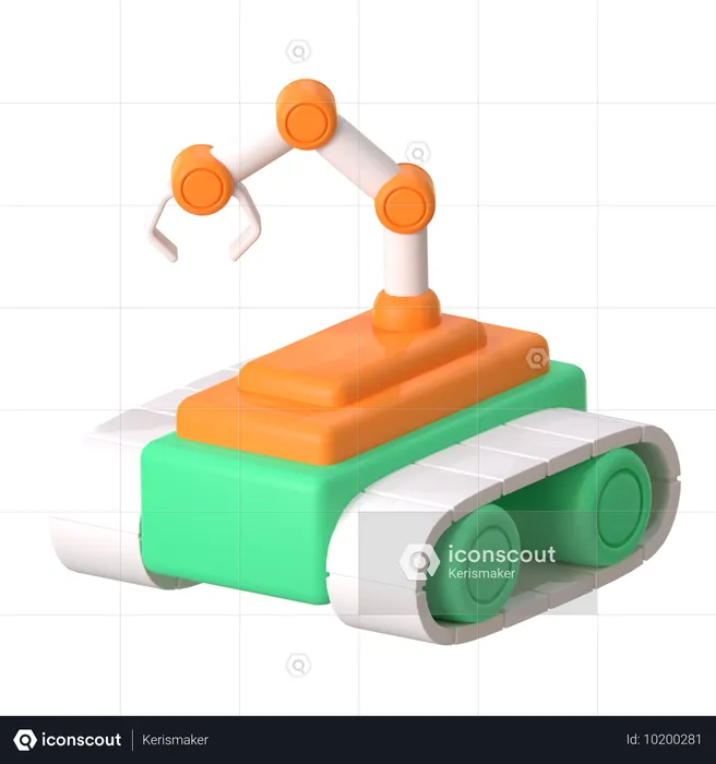 Roboterarm  3D Icon