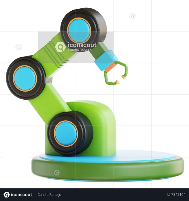 Roboterarm  3D Icon