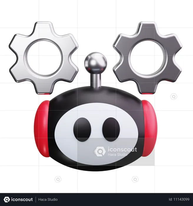 Robotereinstellungen  3D Icon