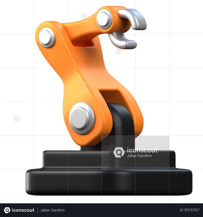 Robotic Arm  3D Icon