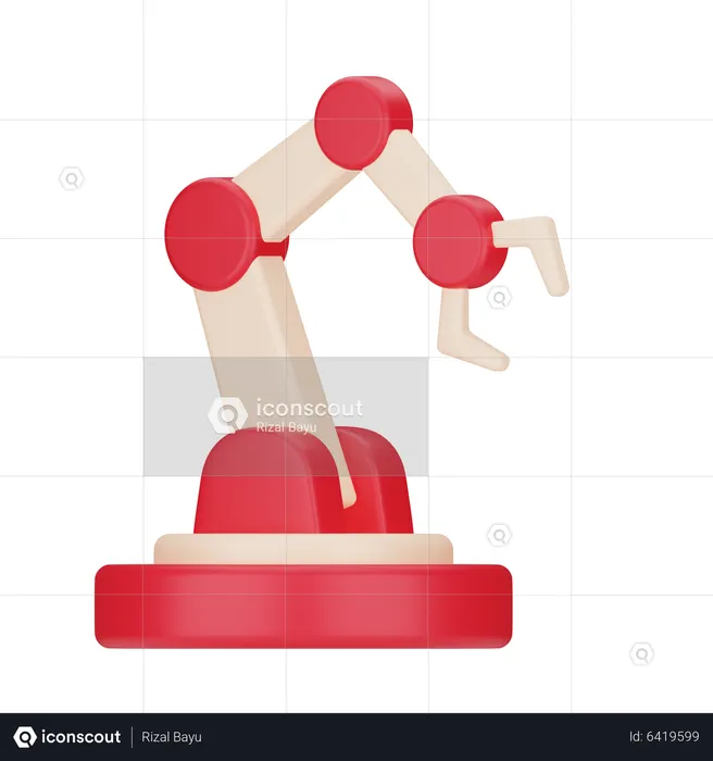 Robotic Arm  3D Icon