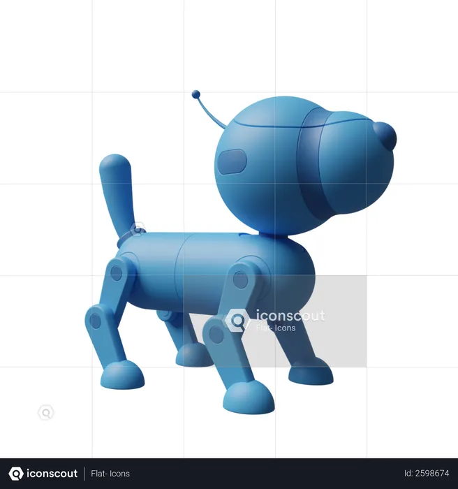 Robotic dog  3D Illustration