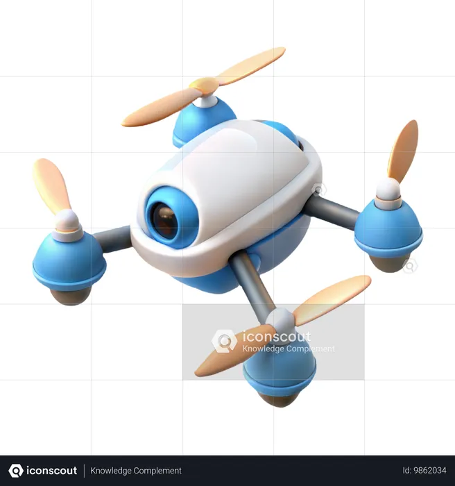 Robotic Drone  3D Icon