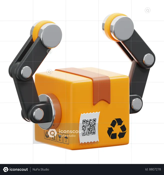 Robotic Package Sort  3D Icon