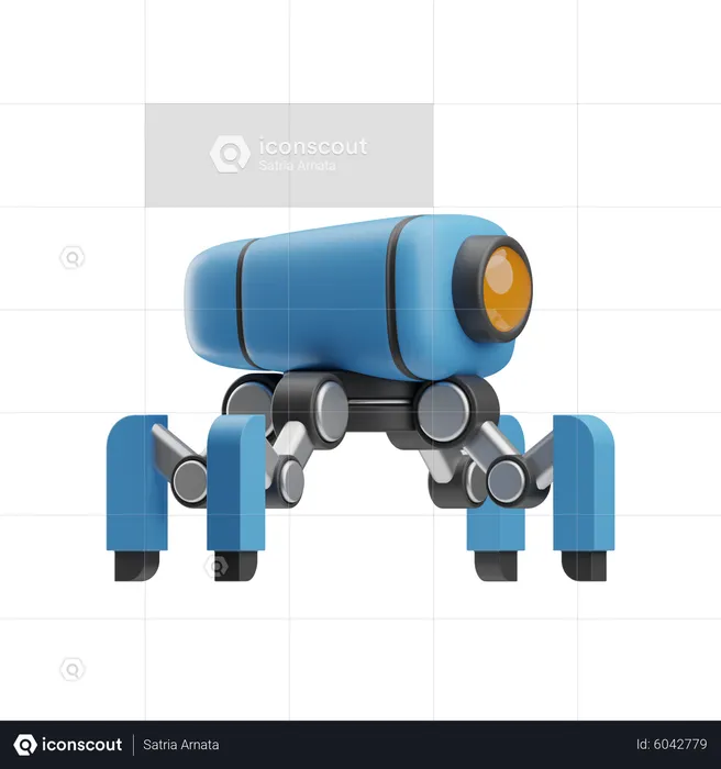 Robotic Turret  3D Icon