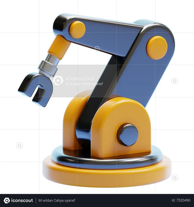 Robótico  3D Icon