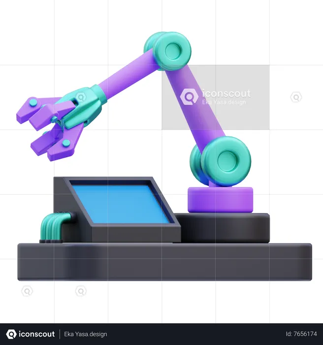 Roboterprozessautomatisierung  3D Icon