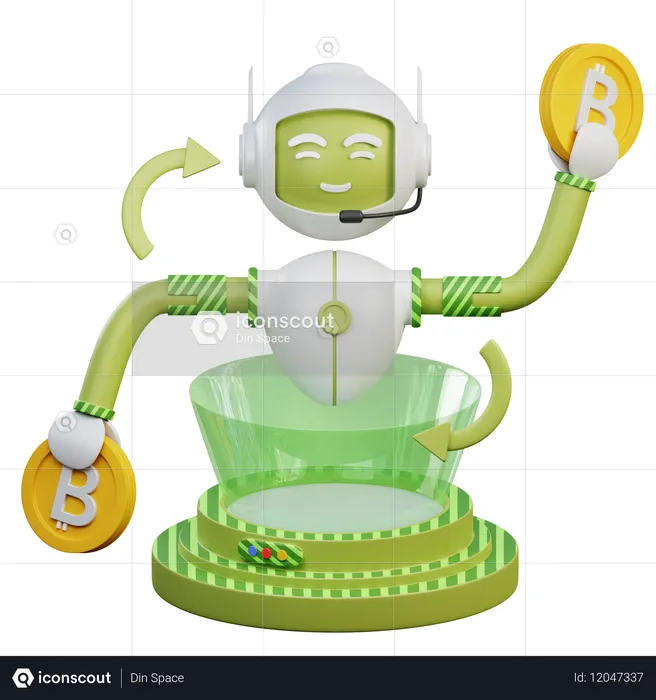 Robots de trading automatisés  3D Icon