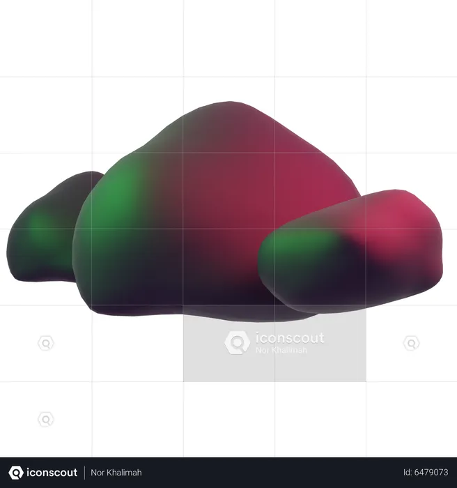 Pedra  3D Icon