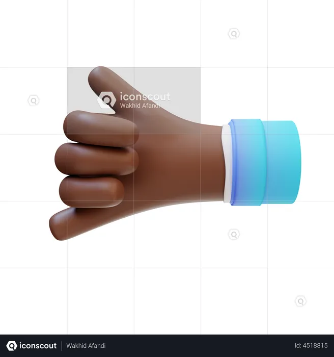 Rock hand gesture  3D Illustration