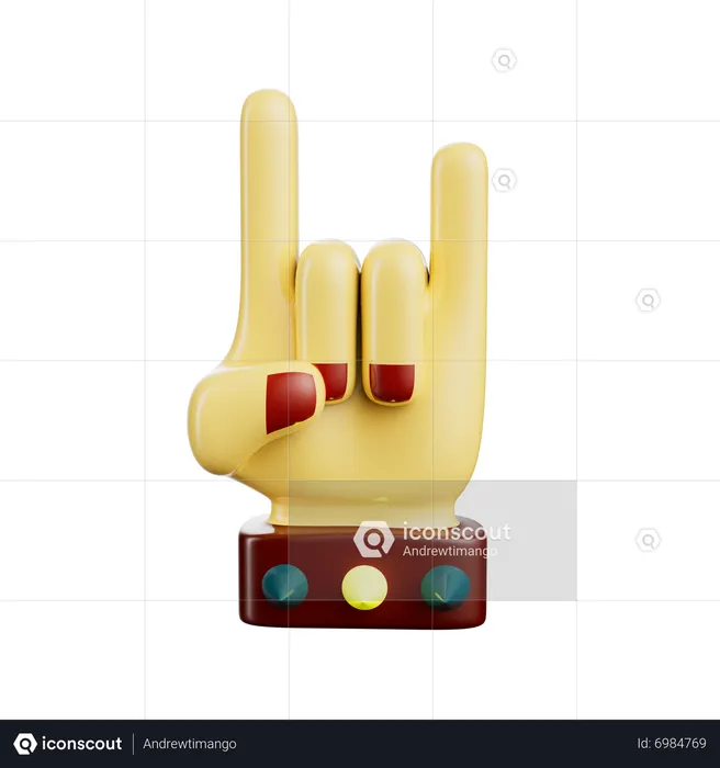 Rock N Roll  3D Icon