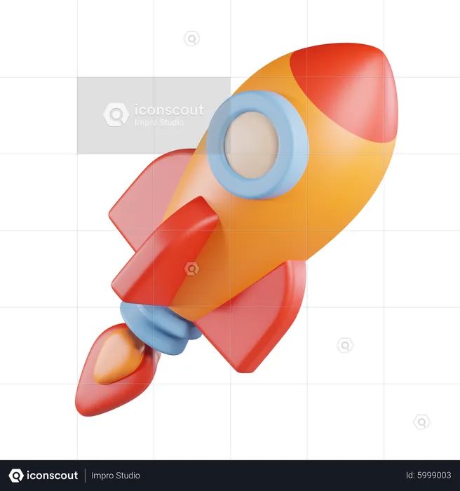 Rocket  3D Icon