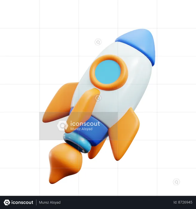 Rocket  3D Icon